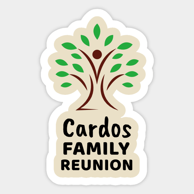 Cardos Family Reunion Design Sticker by Preston James Designs